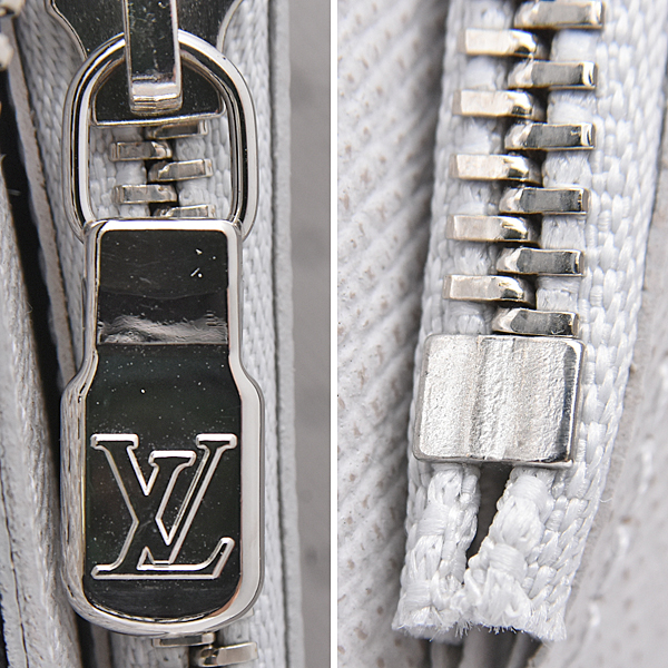ルイヴィトン 財布 メンズ タイガラマ ジッピーウォレット ヴェルティカル 縦型 ロングウォレット ホワイト Louis Vuitton M30446 中古