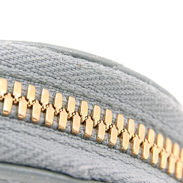 クリスチャンディオール バッグ レディース カナージュ レディディオール フォンホルダー ラムスキン ブルーグレー系 Christian Dior S0872ONMJ 中古