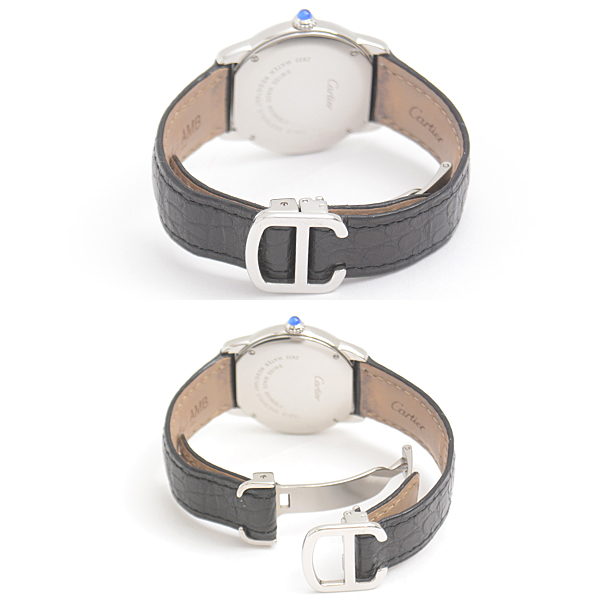 カルティエ 時計 レディース ロンドソロ SM 電池式 シルバー文字盤 ステンレス Cartier SS W6700155 中古