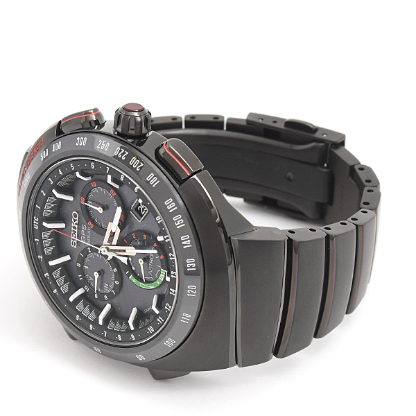 セイコー 時計 メンズ アストロン ジウジアーロデザイン ソーラー GPS 3000本限定 チタン TI ブラック SEIKO SBXB121 中古