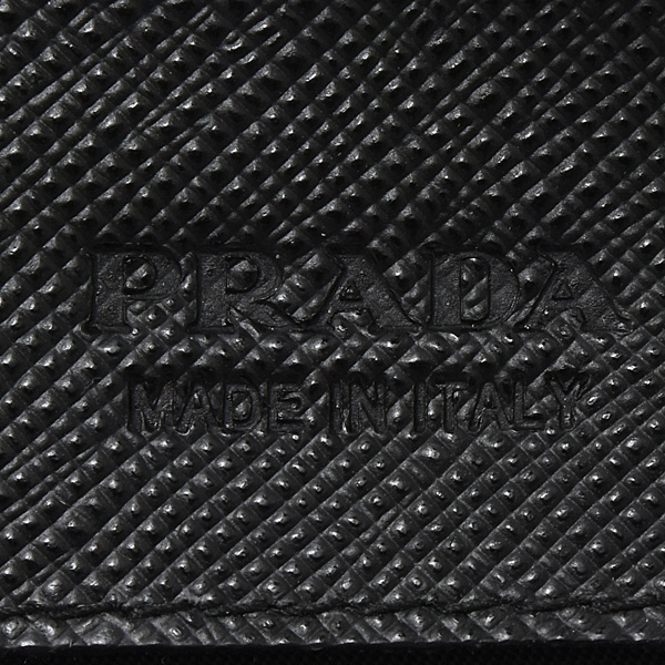 プラダ バッグ レディース フォンフォルダー ケース ショルダーバッグ テスート ブラック PRADA 2ZH109 中古