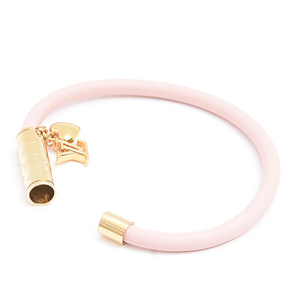 ルイヴィトン ブレスレット レディース LV プッシュ ハート ブラスレ ピンク Louis Vuitton M8702F 中古