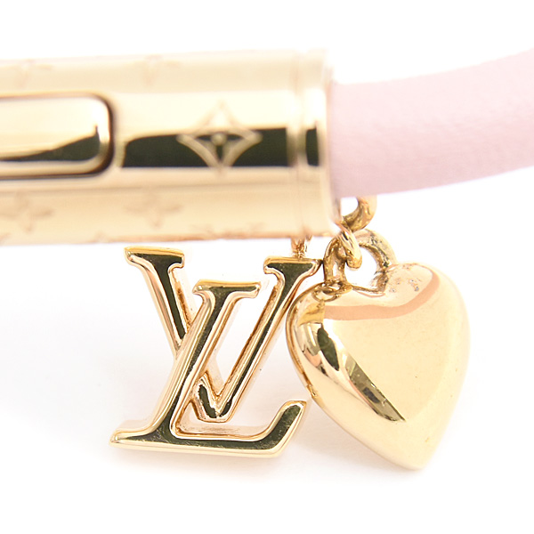 ルイヴィトン ブレスレット レディース LV プッシュ ハート ブラスレ ピンク Louis Vuitton M8702F 中古