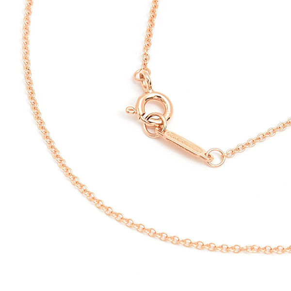 ティファニー ネックレス レディース チェーン ネックレス ピンクゴールド TIFFANY 750PG 中古