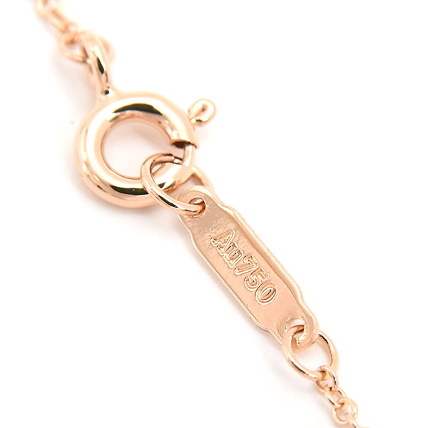 ティファニー ネックレス レディース チェーン ネックレス ピンクゴールド TIFFANY 750PG 中古
