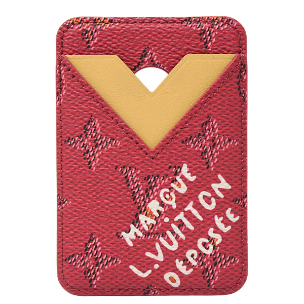 ルイヴィトン カードケース メンズ レディース ポルトカルト マグネット モノグラムヘリテージ ローズ ポンディシェリー Louis Vuitton M26944 中古