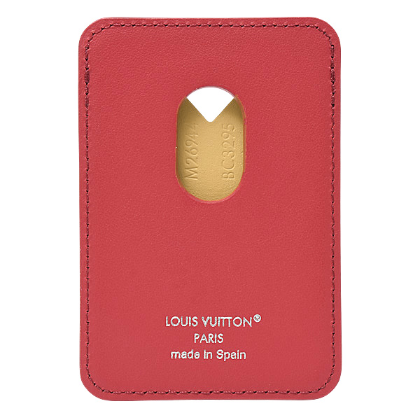 ルイヴィトン カードケース メンズ レディース ポルトカルト マグネット モノグラムヘリテージ ローズ ポンディシェリー Louis Vuitton M26944 中古