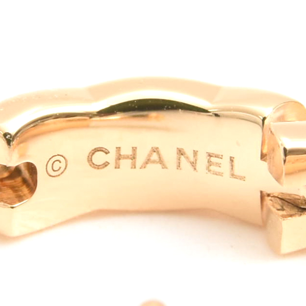 シャネル ピアス レディース ココクラッシュ シングル ミニフープ ピアス イエローゴールド CHANEL 750YG 中古