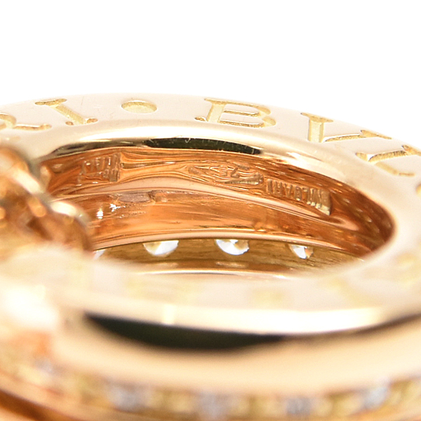 ブルガリ ネックレス レディース ビー ゼロワン B-ZERO1 ダイヤモンド ネックレス イエローゴールド BVLGARI 750YG 中古