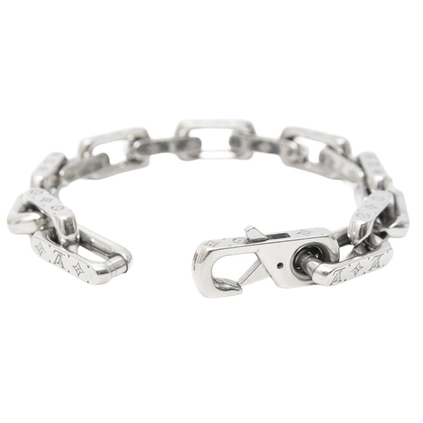 ルイヴィトン ブレスレット メンズ モノグラム チェーン モノグラム メタル Louis Vuitton M00309 中古