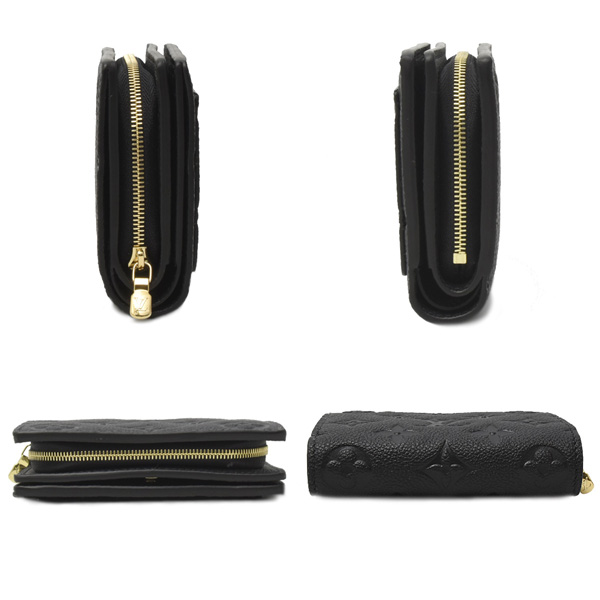ルイヴィトン 財布 レディース ポルトフォイユ・クレア ミニウォレット 二つ折り財布 アンプラント ノワール Louis Vuitton M29202 中古