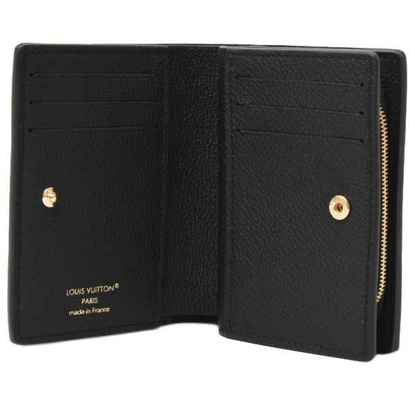 ルイヴィトン 財布 レディース ポルトフォイユ・クレア ミニウォレット 二つ折り財布 アンプラント ノワール Louis Vuitton M29202 中古