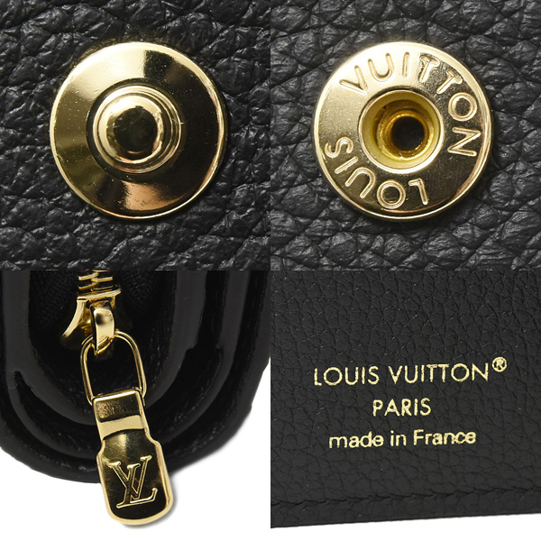 ルイヴィトン 財布 レディース ポルトフォイユ・クレア ミニウォレット 二つ折り財布 アンプラント ノワール Louis Vuitton M29202 中古
