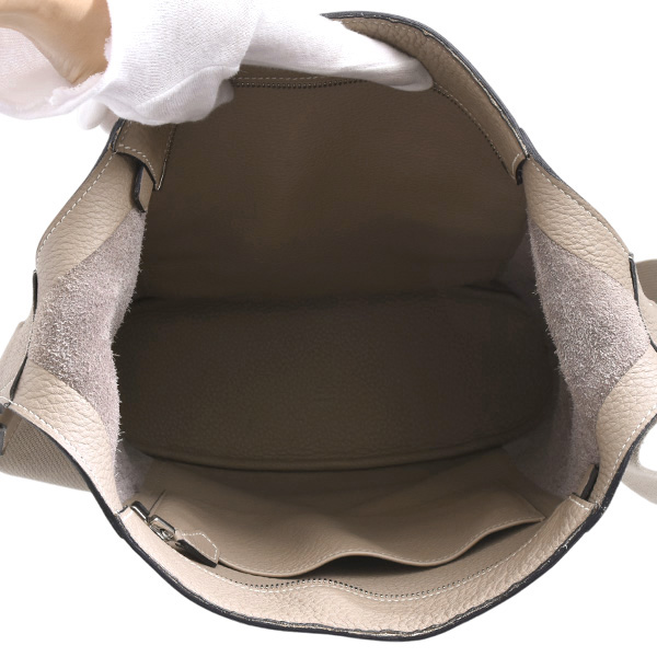 エルメス バッグ レディース メンズ グッドニュース GM ショルダーバッグ □M刻 トリヨンクレマンス グレー系 HERMES 中古