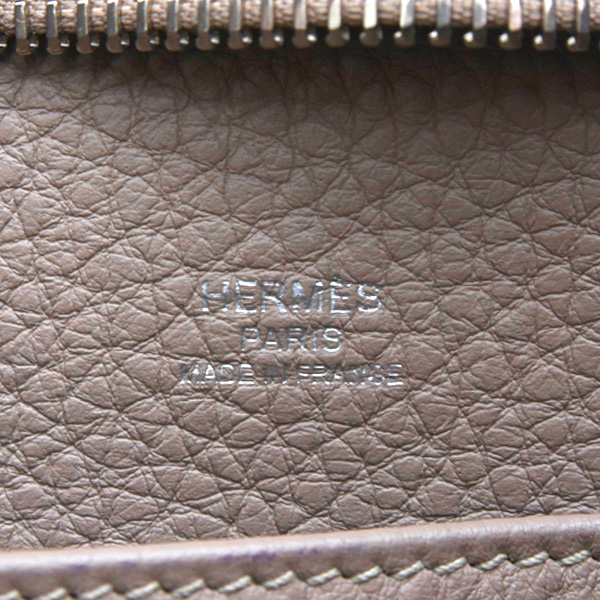 エルメス バッグ レディース メンズ グッドニュース GM ショルダーバッグ □M刻 トリヨンクレマンス グレー系 HERMES 中古