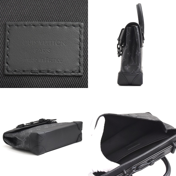 ルイヴィトン バッグ メンズ スティーマーPM モノグラムエクリプス 2WAY ショルダーバッグ Louis Vuitton M46953 中古