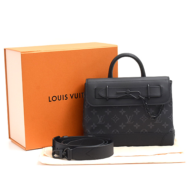 ルイヴィトン バッグ メンズ スティーマーPM モノグラムエクリプス 2WAY ショルダーバッグ Louis Vuitton M46953 中古