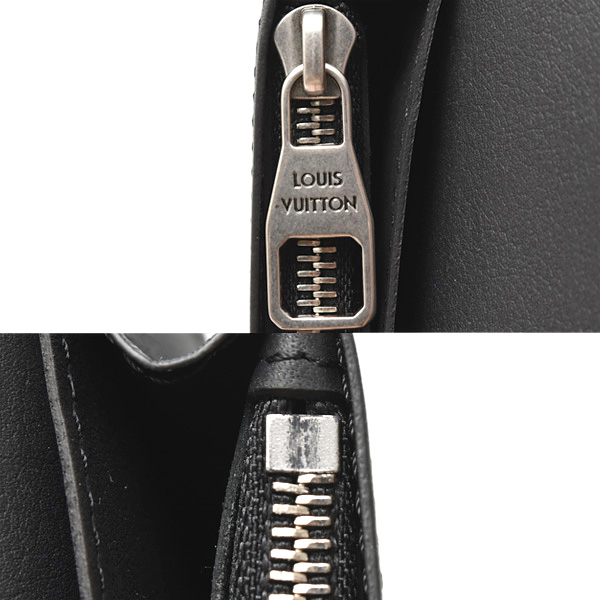ルイヴィトン 財布 メンズ ポルトフォイユ ブラザ NM ブラゾン 長財布 カーフレザー ブラック Louis Vuitton M83190 中古