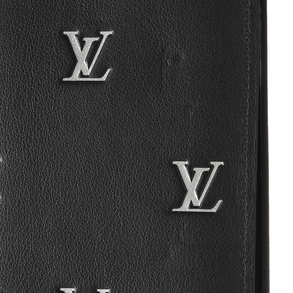 ルイヴィトン 財布 メンズ ポルトフォイユ ブラザ NM ブラゾン 長財布 カーフレザー ブラック Louis Vuitton M83190 中古
