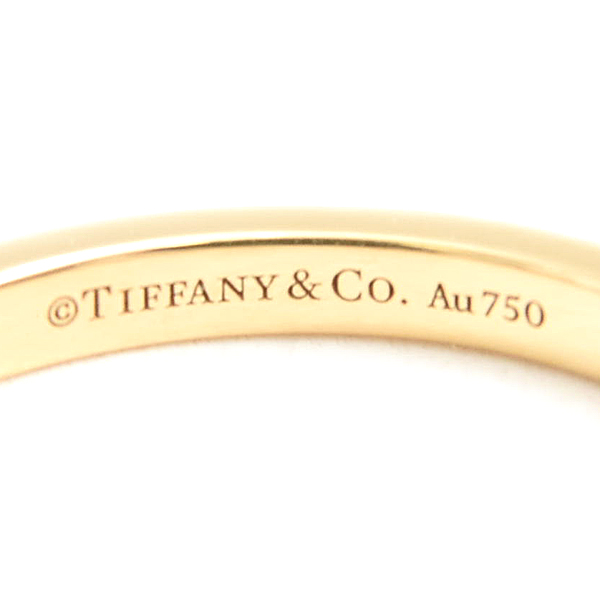 ティファニー 指輪 レディース フォーエバー 3Pダイヤ リング 9号 TIFFANY 750YG 中古