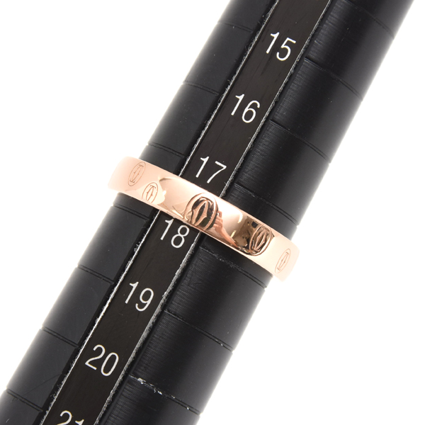 カルティエ 指輪 メンズ ハッピーバースデー リング 58号 保証書付 ピンクゴールド Cartier 750PG 中古