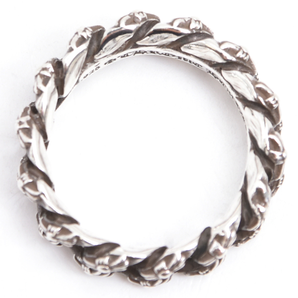 クロムハーツ 指輪 メンズ エクストラファンシー スモール リング インボイス付 17号 シルバー CHROME HEARTS SV925 中古