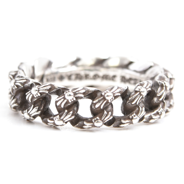 クロムハーツ 指輪 メンズ エクストラファンシー スモール リング インボイス付 17号 シルバー CHROME HEARTS SV925 中古