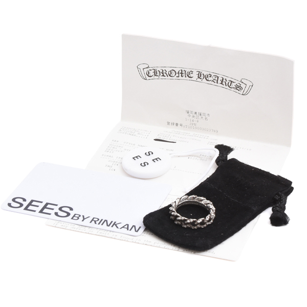 クロムハーツ 指輪 メンズ エクストラファンシー スモール リング インボイス付 17号 シルバー CHROME HEARTS SV925 中古