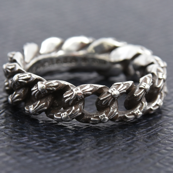 クロムハーツ 指輪 メンズ エクストラファンシー スモール リング インボイス付 17号 シルバー CHROME HEARTS SV925 中古