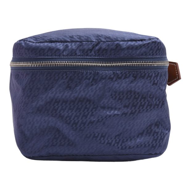 エルメス バッグ レディース メンズ ウースドゥヴォワヤージュPM ポーチ U刻印 シルク ネイビー HERMES 未使用展示品