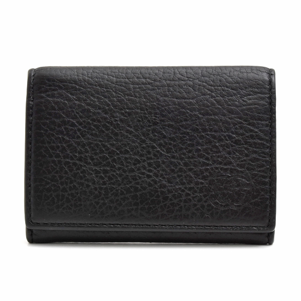 グッチ ブランド小物 メンズ GGマーモント 名刺入れ カードケース カーフ ブラック 795335 GUCCI 中古