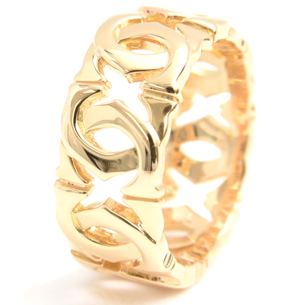 カルティエ 指輪 レディース アントルラセ リング 53号 イエローゴールド Cartier 750YG 中古