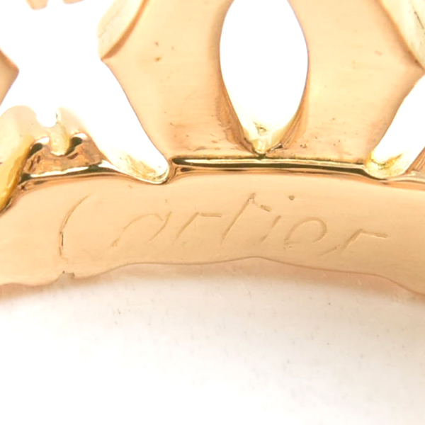カルティエ 指輪 レディース アントルラセ リング 53号 イエローゴールド Cartier 750YG 中古