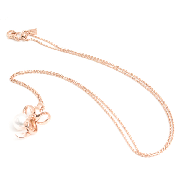 ミキモト ネックレス レディース ジュドゥリュバン パール ネックレス ピンクゴールド MIKIMOTO K18PG 中古