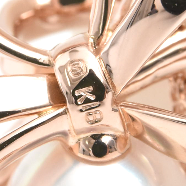 ミキモト ネックレス レディース ジュドゥリュバン パール ネックレス ピンクゴールド MIKIMOTO K18PG 中古