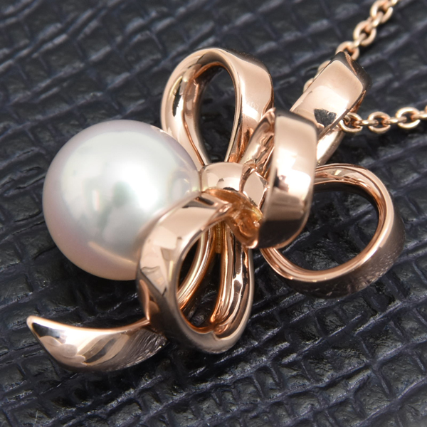 ミキモト ネックレス レディース ジュドゥリュバン パール ネックレス ピンクゴールド MIKIMOTO K18PG 中古