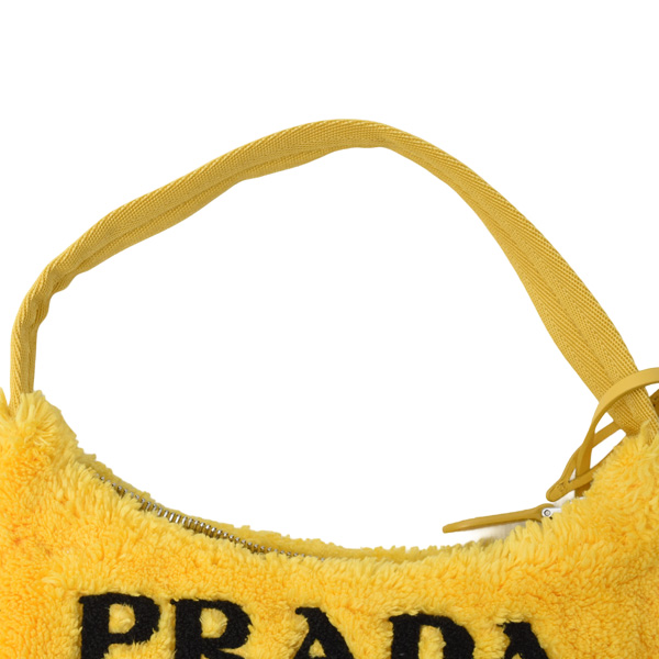 プラダ バッグ レディース テリー ミニ Re-Edition2000 ハンドバッグ パイル イエロー PRADA 1NE515 中古