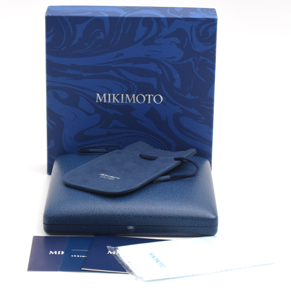 ミキモト ネックレス レディース パール ネックレス 6.0mm～6.4mm珠 Mチャーム シルバー MIKIMOTO SV925 中古