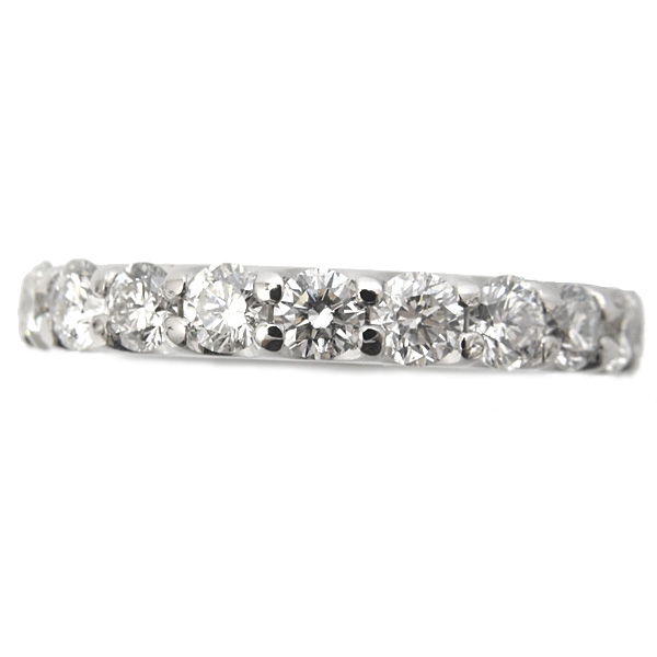 ポンテヴェキオ 指輪 レディース ダイヤモンド フルエタニティ リング 9号 D2.16ct プラチナ Ponte Vecchio PT900 中古