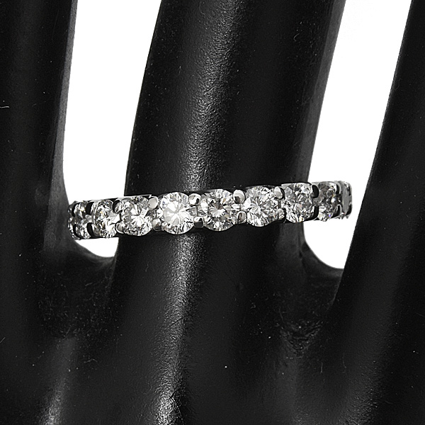 ポンテヴェキオ 指輪 レディース ダイヤモンド フルエタニティ リング 9号 D2.16ct プラチナ Ponte Vecchio PT900 中古