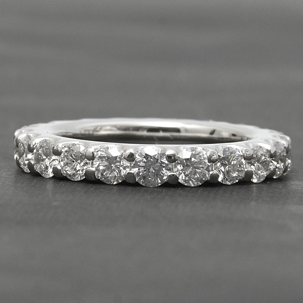 ポンテヴェキオ 指輪 レディース ダイヤモンド フルエタニティ リング 9号 D2.16ct プラチナ Ponte Vecchio PT900 中古
