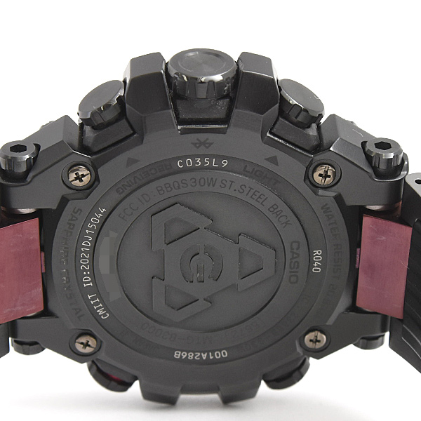 カシオ 時計 メンズ G-SHOCK MTG-B3000 モバイルリンク ソーラー電波 ブラック文字盤 CASIO MTG-B3000BD-1AJF 中古