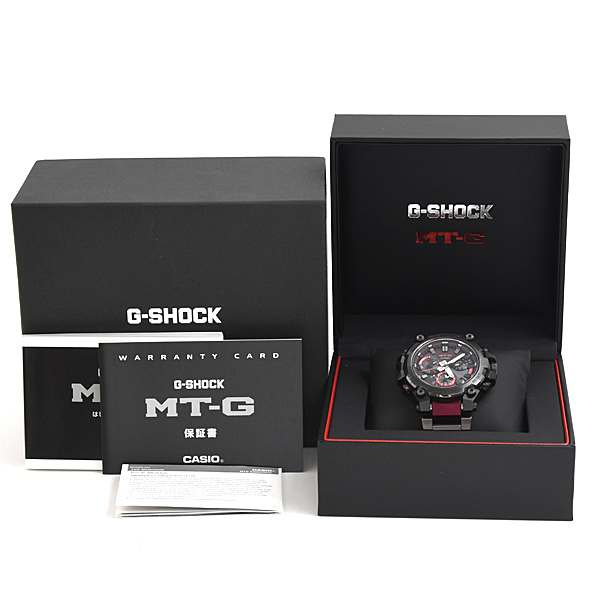 カシオ 時計 メンズ G-SHOCK MTG-B3000 モバイルリンク ソーラー電波 ブラック文字盤 CASIO MTG-B3000BD-1AJF 中古