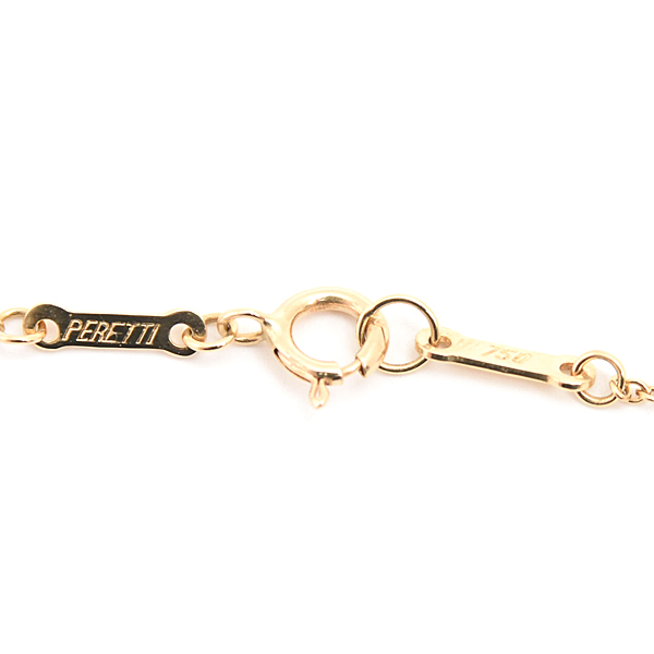 ティファニー レディース ネックレス エルサペレッティ エターナルサークル ペンダント イエローゴールド TIFFANY 750YG 中古