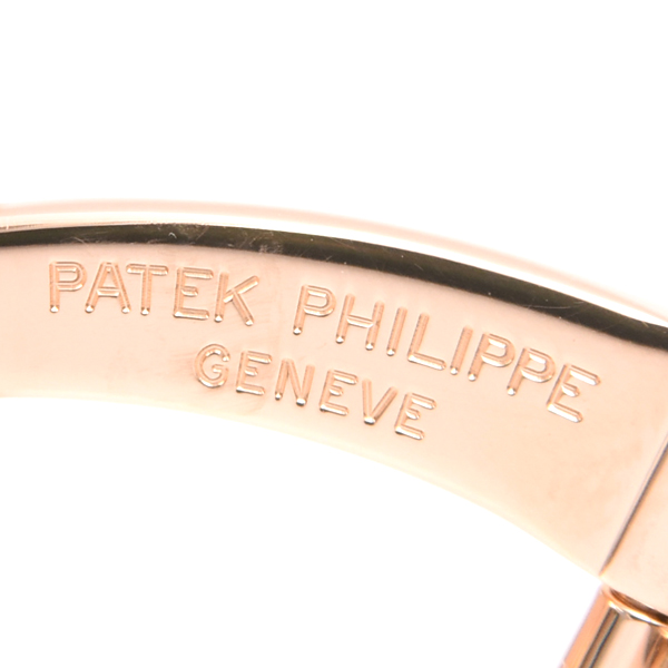 パテックフィリップ カフス メンズ ノーチラス カフリンクス ピンクゴールド PATEK PHILIPPE 750PG 中古