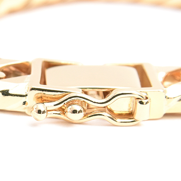 喜平 ブレスレット K18 12面カット トリプル 26g 16cm 造幣局検定刻印入 メンズ レディース チェーン イエローゴールド YG 中古