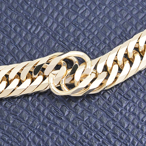 喜平 ブレスレット K18 12面カット トリプル 26g 16cm 造幣局検定刻印入 メンズ レディース チェーン イエローゴールド YG 中古