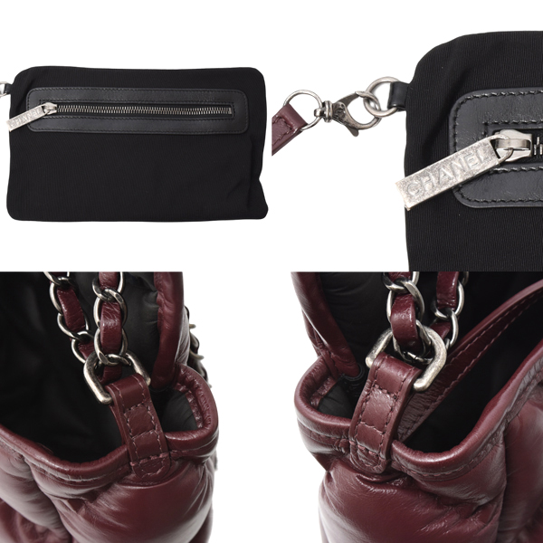 シャネル バッグ レディース バブルキルト ショルダーバッグ 2WAY マトラッセ ラムスキン ボルドー CHANEL 中古