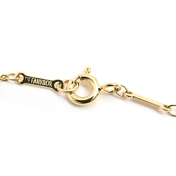 ティファニー ネックレス レディース ティアドロップ ダイヤ ペンダント エルサペレッティ イエローゴールド 750YG TIFFANY 中古