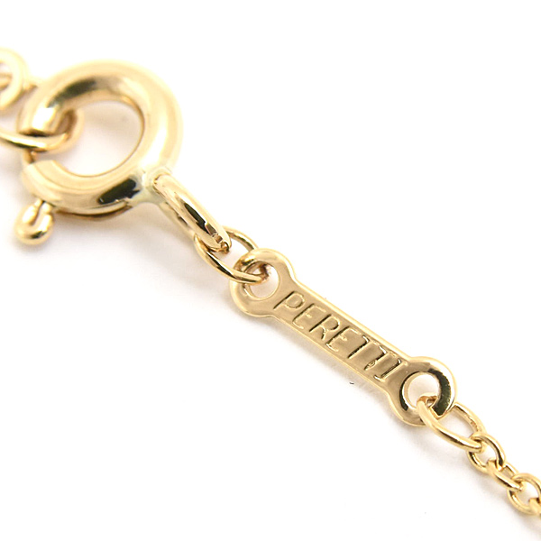 ティファニー ネックレス レディース ティアドロップ ダイヤ ペンダント エルサペレッティ イエローゴールド 750YG TIFFANY 中古